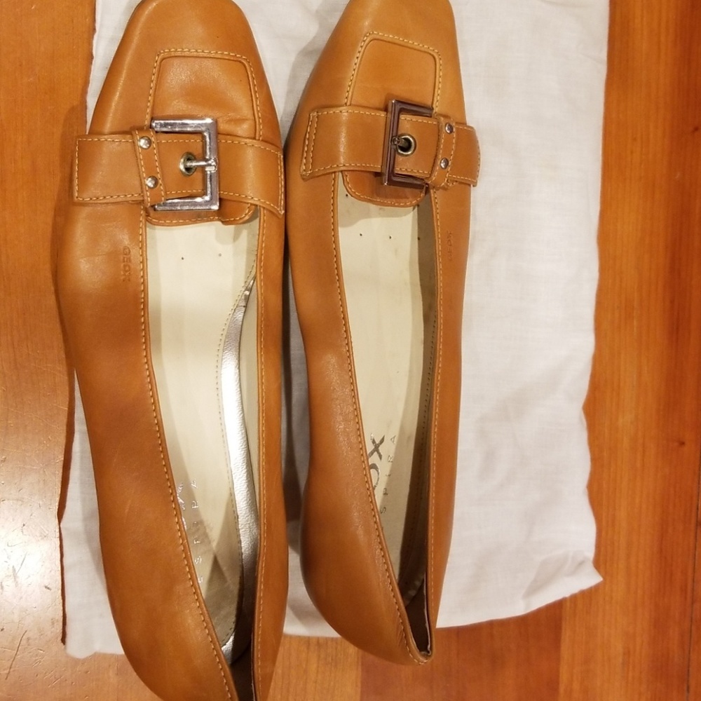 GEOX RESPIRA brown leather Shoes